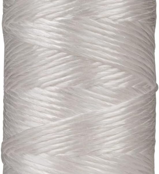 Rope and Cord Polypropylene Twine   Perfect for Outdoor, Gardening, Landscaping, and Shipping   1000 ft Tube, White