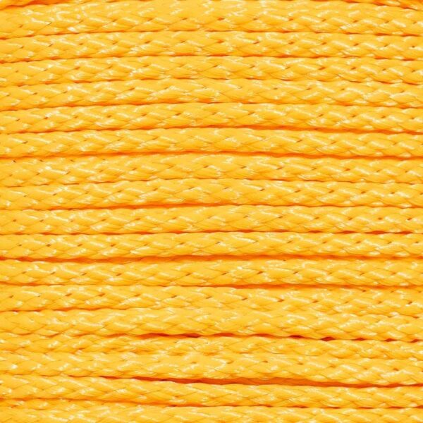 Hollow Braid Polypropylene Rope (Yellow, 3/8 Inch, 1000 Feet)   Barrier Rope   Trail Marking, Crowd Control, Golf Courses