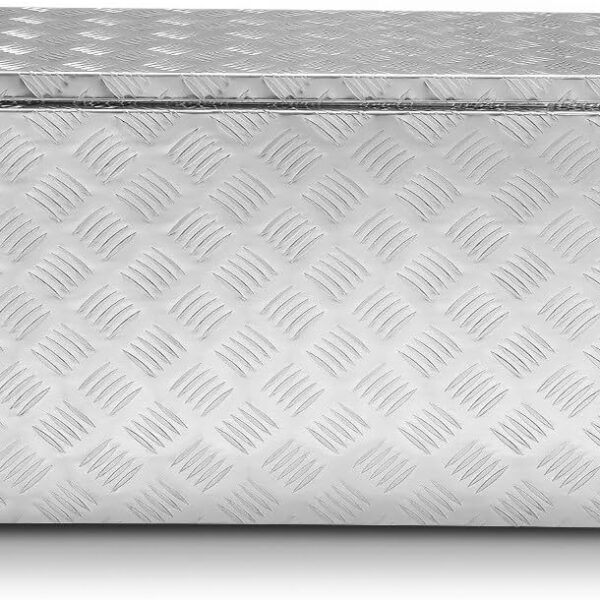 Lockable Truck Tool Box, Bed Organizer, Aluminum Storage Box w/Lock & Keys, 47"x18"x18",