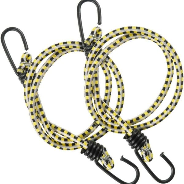 36” Vinyl Coated Bungee Cord, Multicolor, 2 Pack   UV and Weather Resistant