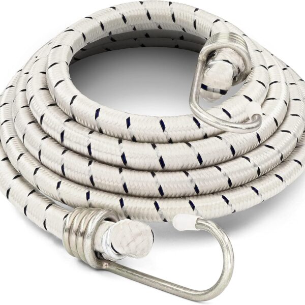 3 Pack 72 Inch Long Bungee Cords, Heavy Duty Bungee Straps with Durable Metal Hooks for Bikes, Camping, Outdoors, Great for Tie Downs, and Secure Your Cargo, Weatherproof, Abrasion Resistant  